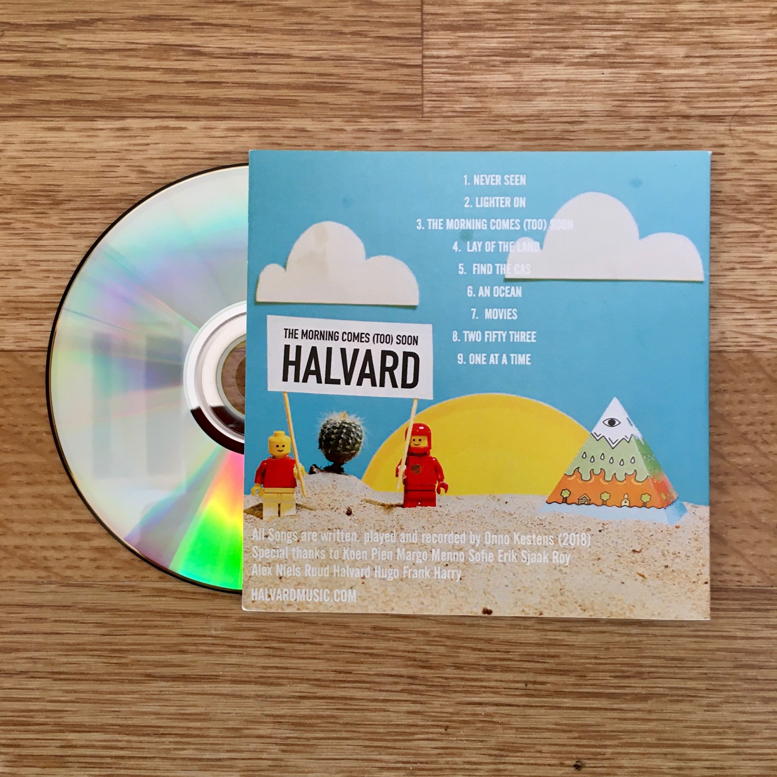 halvard lay of the land CD back cover headroom